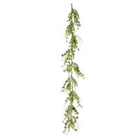 Vickerman 72" Artificial Green Fern Berry Eucalyptus Garland