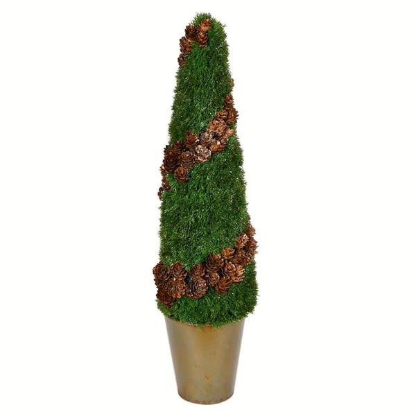 24" Artificial Potted Cedar Tree