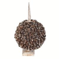 Vickerman 19" Artificial Potted Cedar Ball