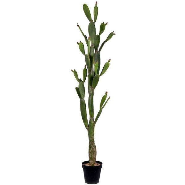 80" Artificial Green Potted Cactus