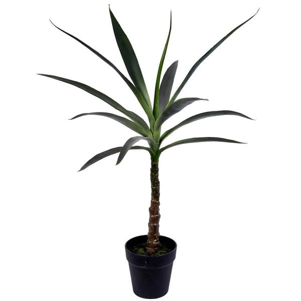 30" Artificial Green Potted Yucca Tree