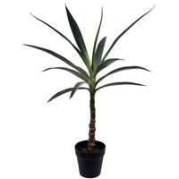 Vickerman 30" Artificial Green Potted Yucca Tree