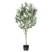 Vickerman 6' Artificial Green Potted Olive Tree