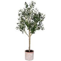Vickerman 5' Artificial Green Potted Olive Tree