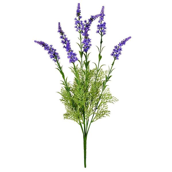 20" Artificial Purple Lavender Bush (3 pack)