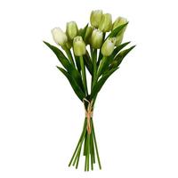 Vickerman 14" Artificial Green Tulip Bundle (2 pack)