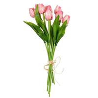 Vickerman 14" Artificial Pink Tulip Bundle (2 pack)