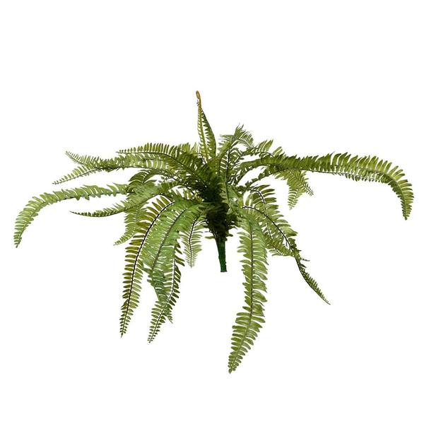 26" Artificial Green Fern Bush