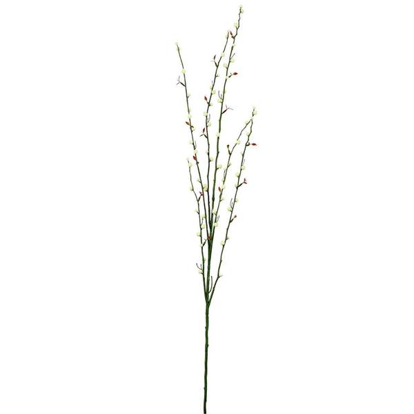 46" Artificial Cream Fruit Spray Branch (3 pack)