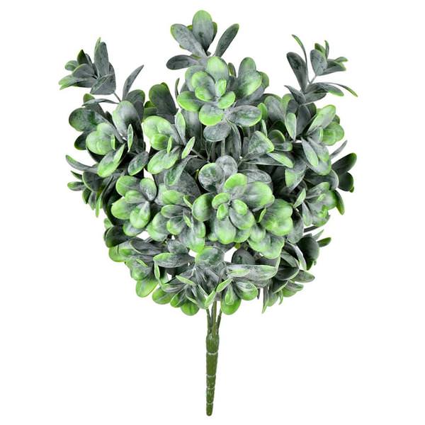 17" Artificial Green Jade Bush