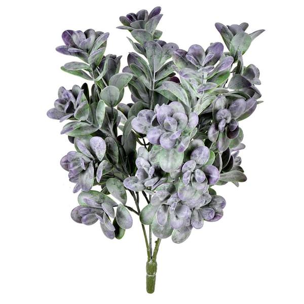 17" Artificial Gray / Purple Jade Bush