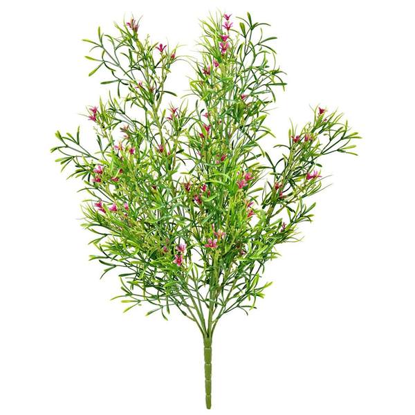 20" Artificial Pink Woodruff Bush