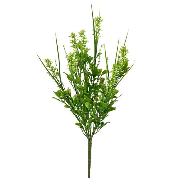 16" Artificial Green Butterfly Bush (2 pack)