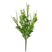 Vickerman 16" Artificial Green Butterfly Bush (2 pack)