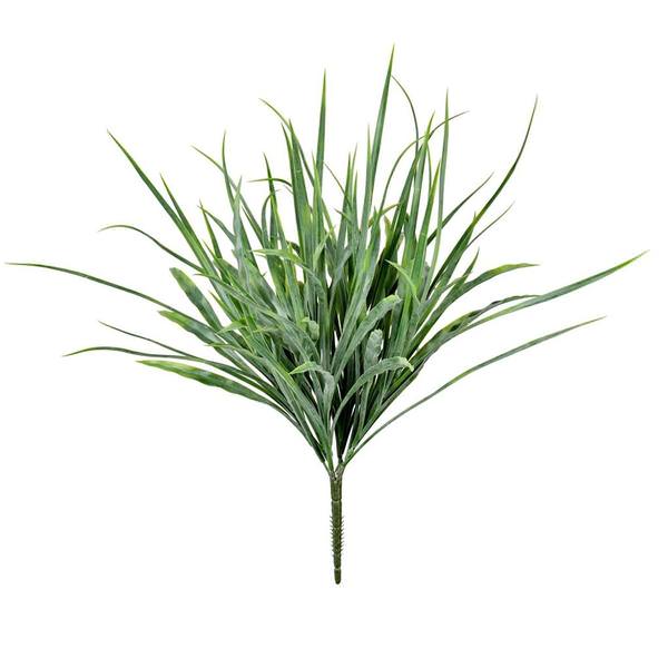 19.5" Artificial Green St. Augustine Grass Bush
