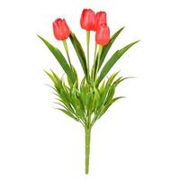 Vickerman 17" Artificial Red Tulip Bush (2 pack)