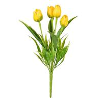 Vickerman 17" Artificial Yellow Tulip Bush (2 pack)