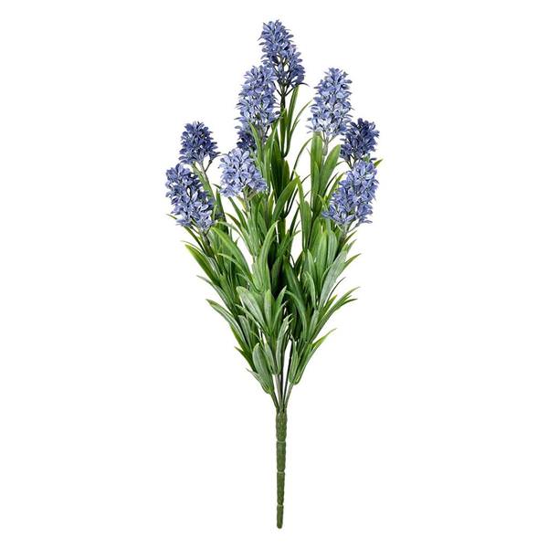 16" Artificial Blue Blazing Star Bush
