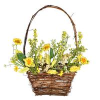 Vickerman 10" x 14" Artificial Yellow Sunflower Basket