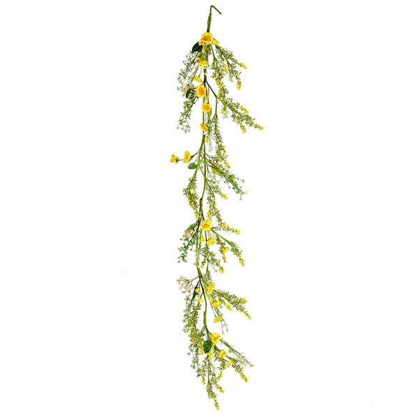 5' Artificial Yellow Sunflower Garland