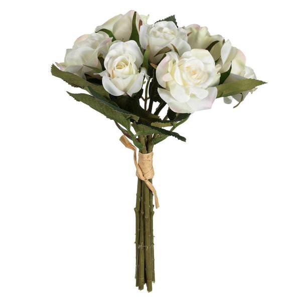 10" Artificial White Rose Bundle (3 pack)