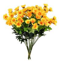 Vickerman 14.5" Artificial Yellow Wild Daisy Bush (3 pack)