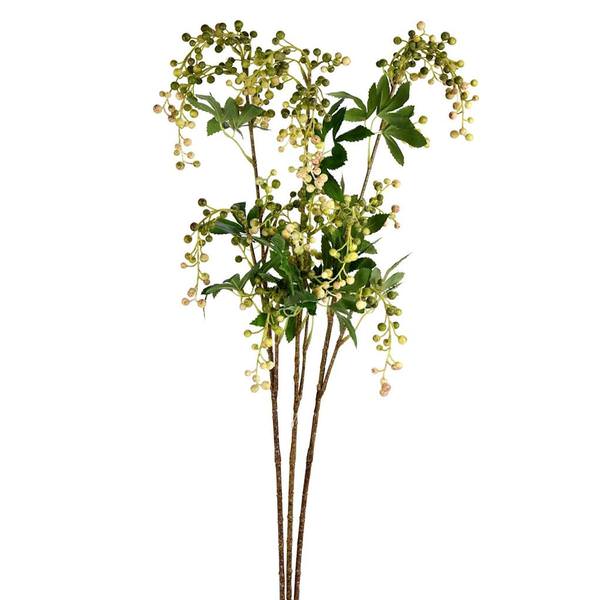 38" Artificial Green Berry Spray (3 pack)