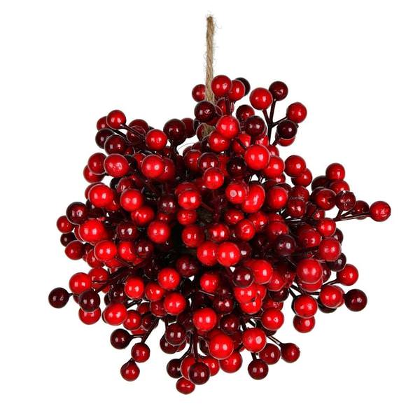 8" Red Berry Ball