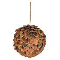 Vickerman 8" Chip Pine Cone Ball Ornament