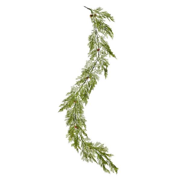 6' Artificial Cedar Pinecone Garland