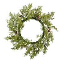Vickerman 24" Artificial Cedar Pinecone Wreath