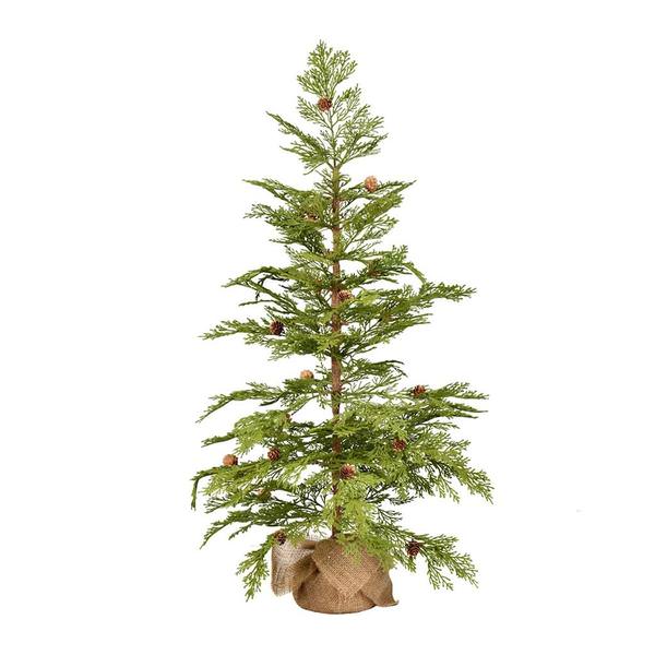 3' Artificial Cedar Pinecone Tree