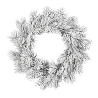 Vickerman 30" Artificial Frosted Beckett Pine