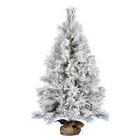 View 4' Artificial Frosted Beckett Pine Tree