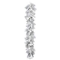 Vickerman 6' Artificial Frosted Beacon Pine Garland