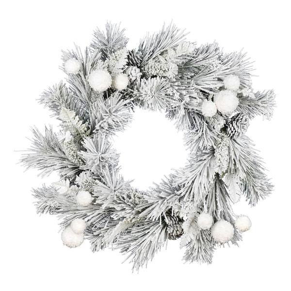 30" Artificial Frosted Beacon Pine