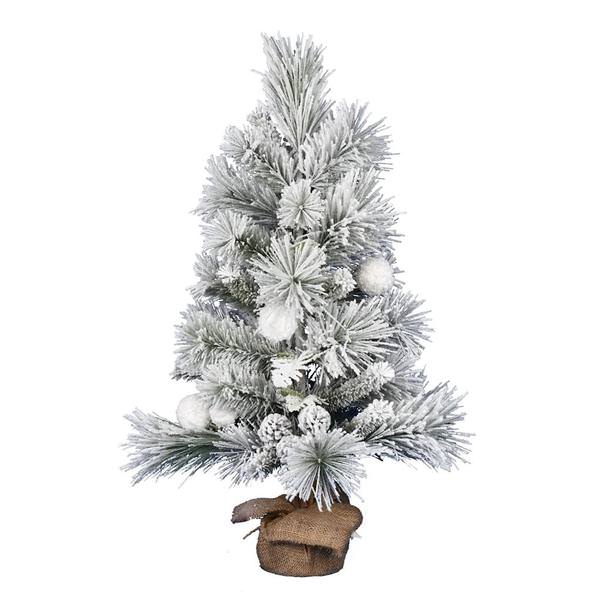 3' Artificial Frosted Beacon Pine Tree