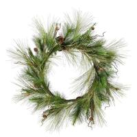Vickerman 30" Artificial Ridgeville Pine Wreath