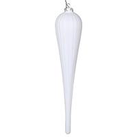 View 11" White Glitter Drop Ornament (3 pack)