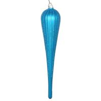 Vickerman 15.75" Turquoise Glitter Drop Ornament (2 pack)