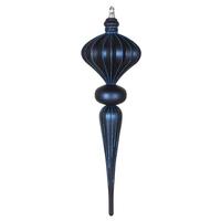 Vickerman 21" Midnight Blue Glitter Finial Ornament