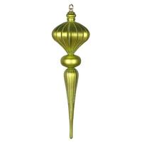Vickerman 21" Lime Matte Glitter Diamond Finial Ornament