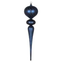 Vickerman 25" Midnight Blue Glitter Finial Ornament