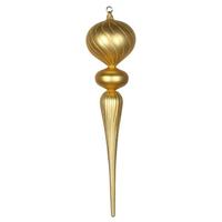 Vickerman 25" Gold Matte Glitter Finial Ornament