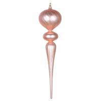 Vickerman 25" Rose Gold Matte Glitter Finial Ornament