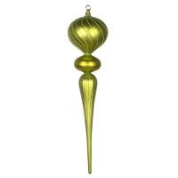 Vickerman 25" Lime Matte Glitter Finial Ornament