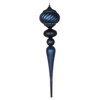 Vickerman 27" Midnight Blue Glitter Finial Ornament