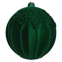 Vickerman 8" Moss Green Flocked Ball Ornament