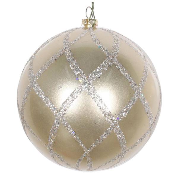 Vickerman 613528 - Cream Colored Christmas Tree Ball Ornament ...