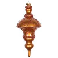 Vickerman 10" Copper Candy Glitter Net Top Finial Ornament